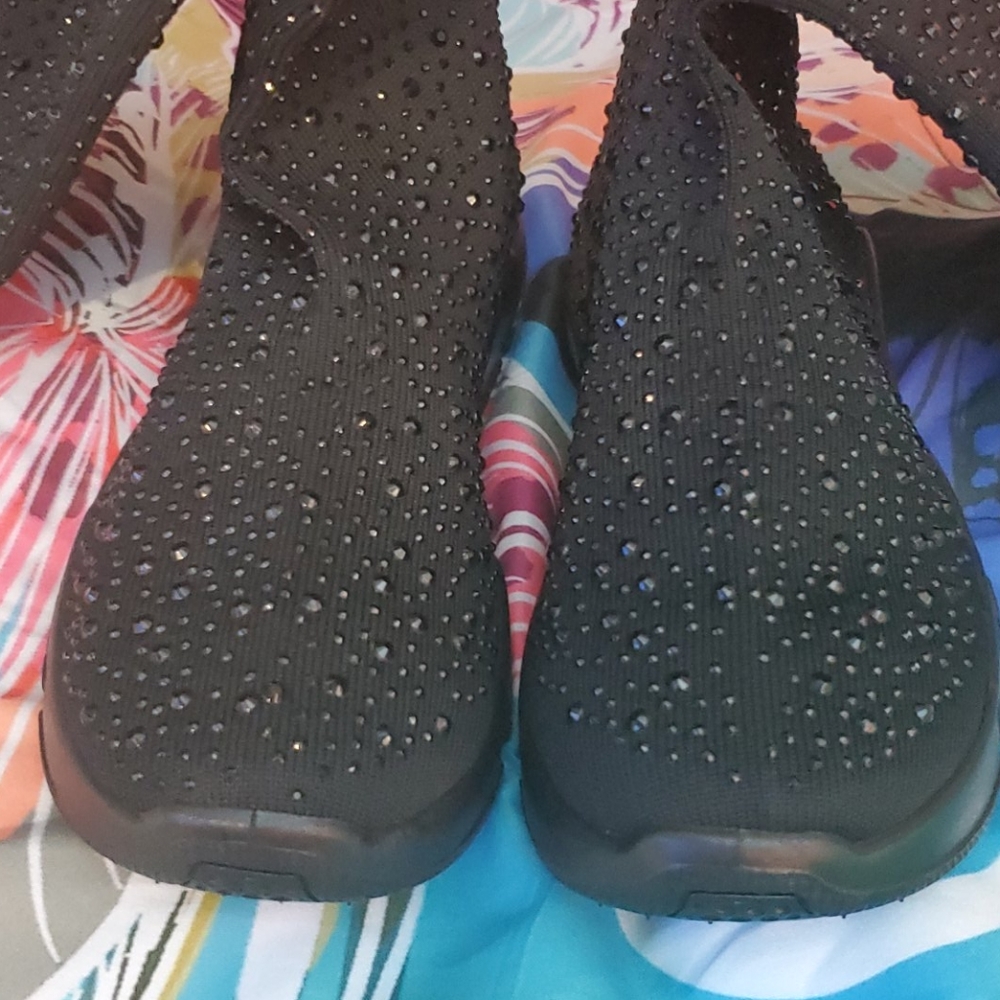 KNEE HIGH RHINESTONE SNEAKERS - Picture 2 of 15